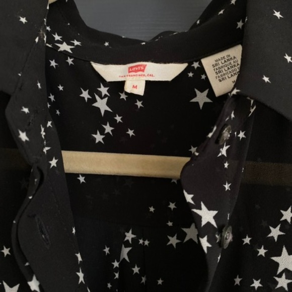 Levi's Star Print Black Shirt Dress - Picture 3 of 4